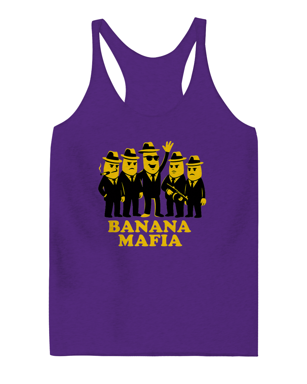 Ladies' Triblend Racerback Tank Top - Purple Rush - XS